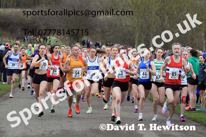 Senior Women and Veteran Women (Over 35s) and Vetreran Men (Over 50s), 2023 NECAA Royal Signals Relays, Hetton le Hole, County Durham. Photo: David T. Hewitson/Sports for All Pics